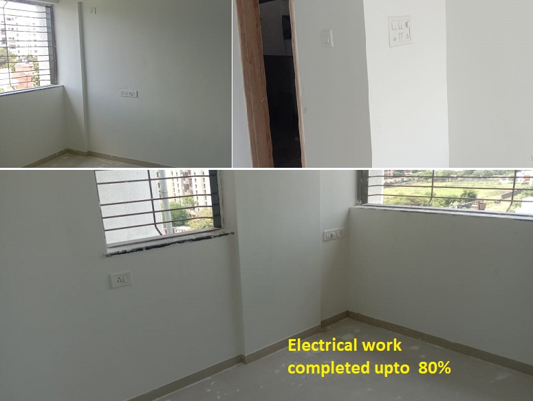 Electrical work completed upto 80%