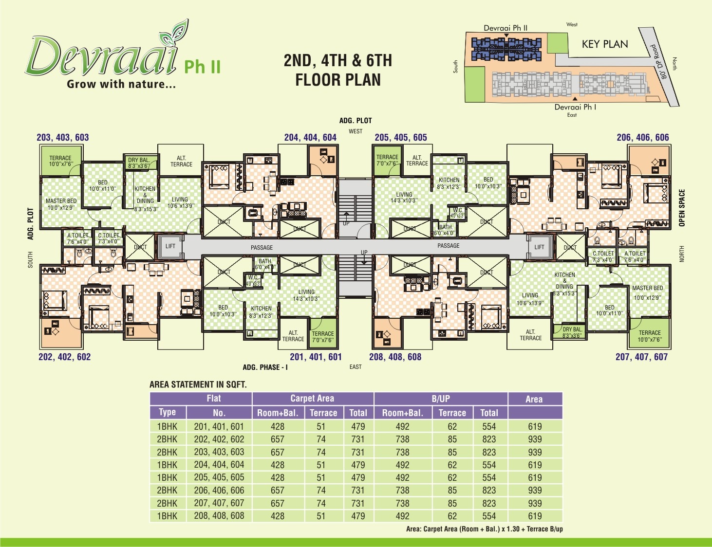Dhruva- 2nd, 4th & 6th Floor Plan